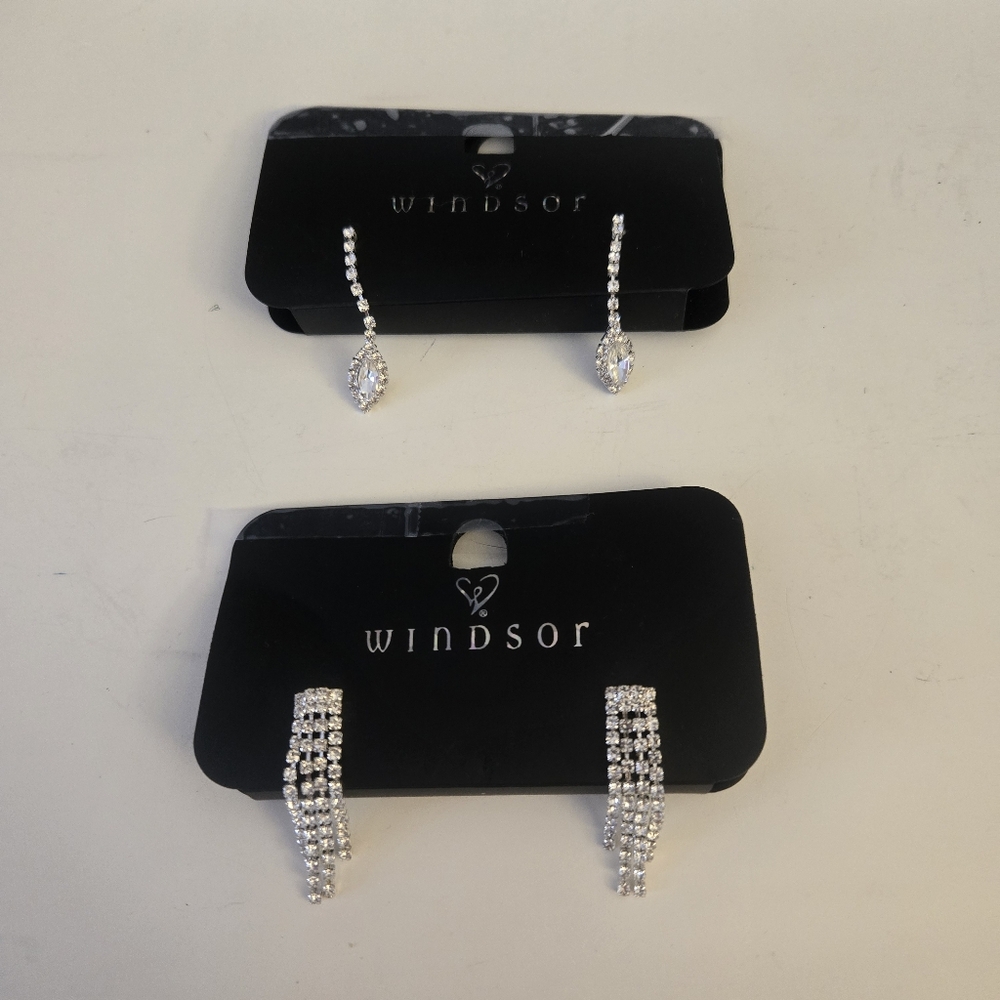 NWOT Windsor rhinestone earrings bundle